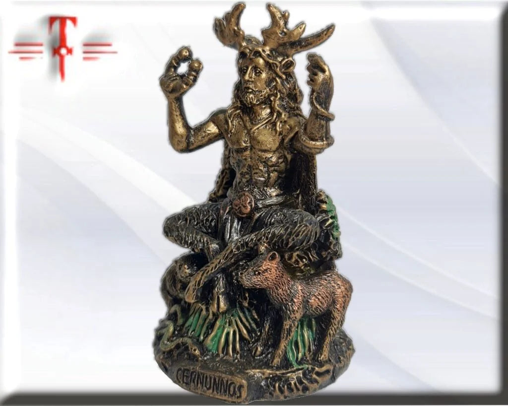 Statue des Gottes Dagda, mythologische Götter, esoterische und religiöse Gegenstände, handbemalt