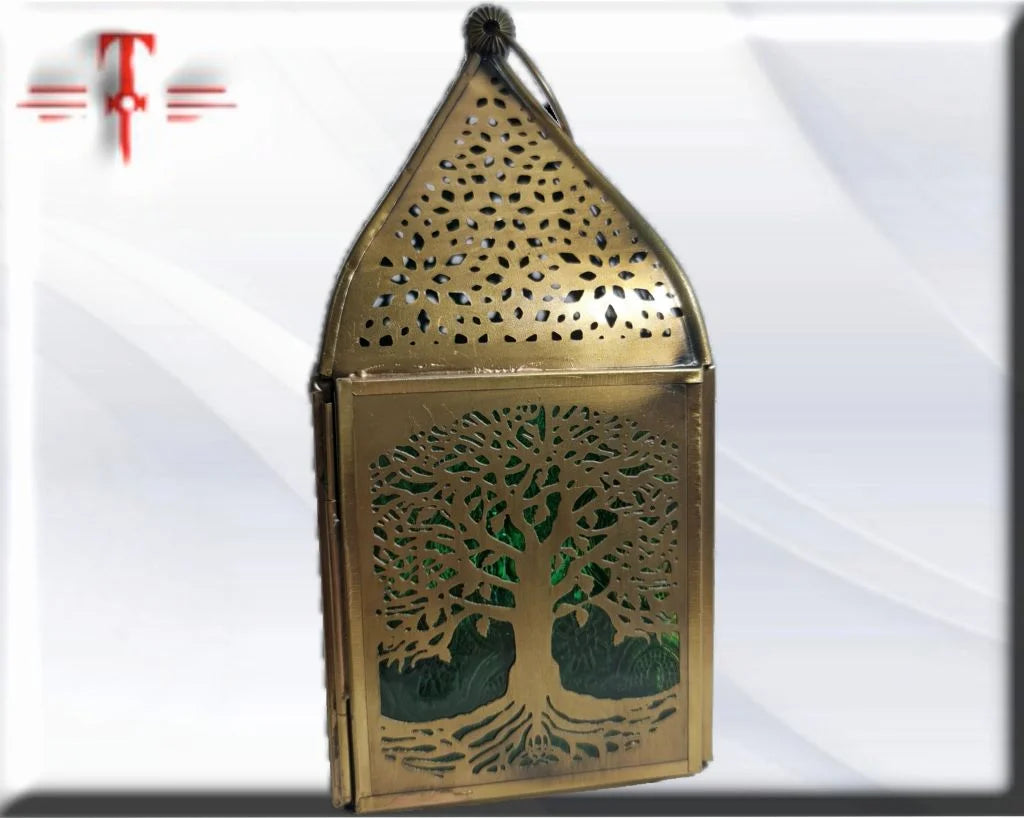 Porta velas laton arbol