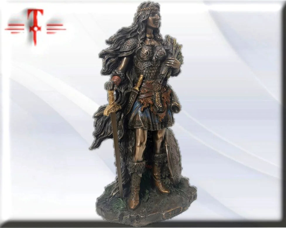 Statue des Gottes Dagda, mythologische Götter, esoterische und religiöse Gegenstände, handbemalt