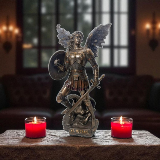 Statue des Gottes Dagda, mythologische Götter, esoterische und religiöse Gegenstände, handbemalt