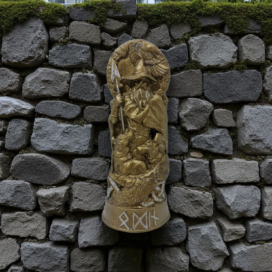 Statue des Gottes Dagda, mythologische Götter, esoterische und religiöse Gegenstände, handbemalt