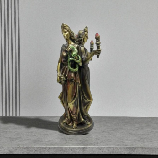 Statue des Gottes Dagda, mythologische Götter, esoterische und religiöse Gegenstände, handbemalt