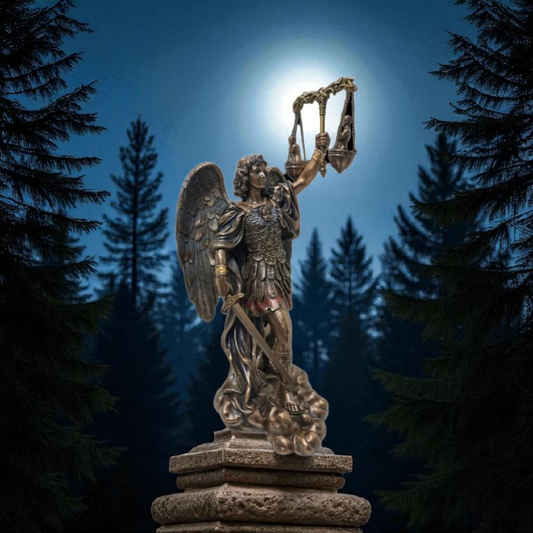 Statue des Gottes Dagda, mythologische Götter, esoterische und religiöse Gegenstände, handbemalt