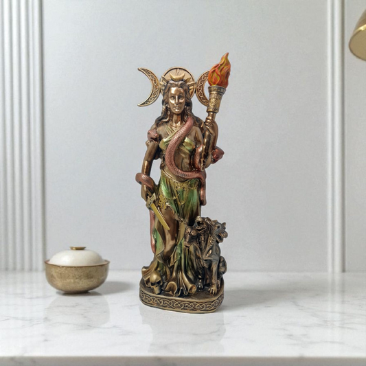 Statue des Gottes Dagda, mythologische Götter, esoterische und religiöse Gegenstände, handbemalt