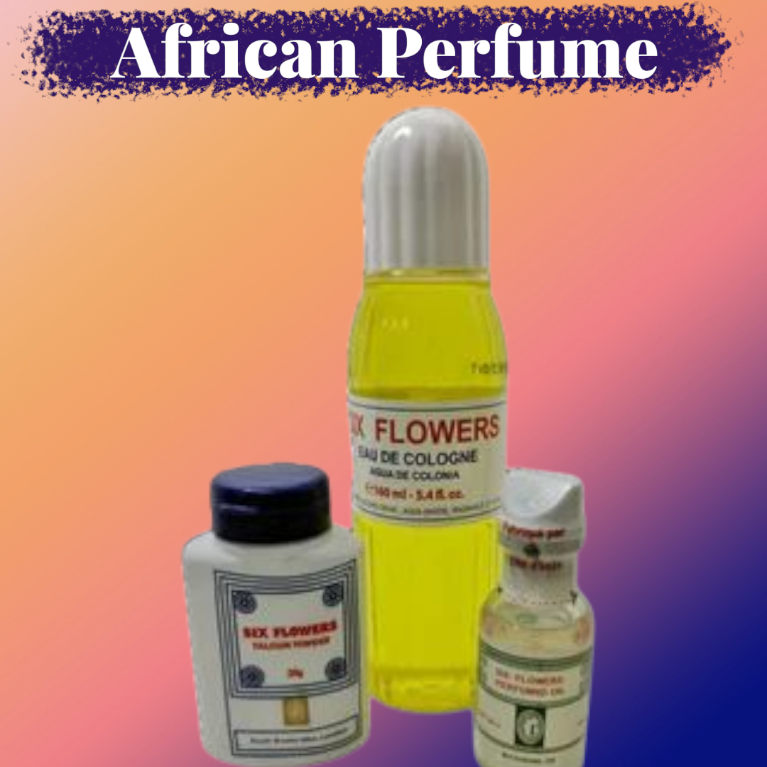 Pack six Flowers perfumed oil, colonia + talco