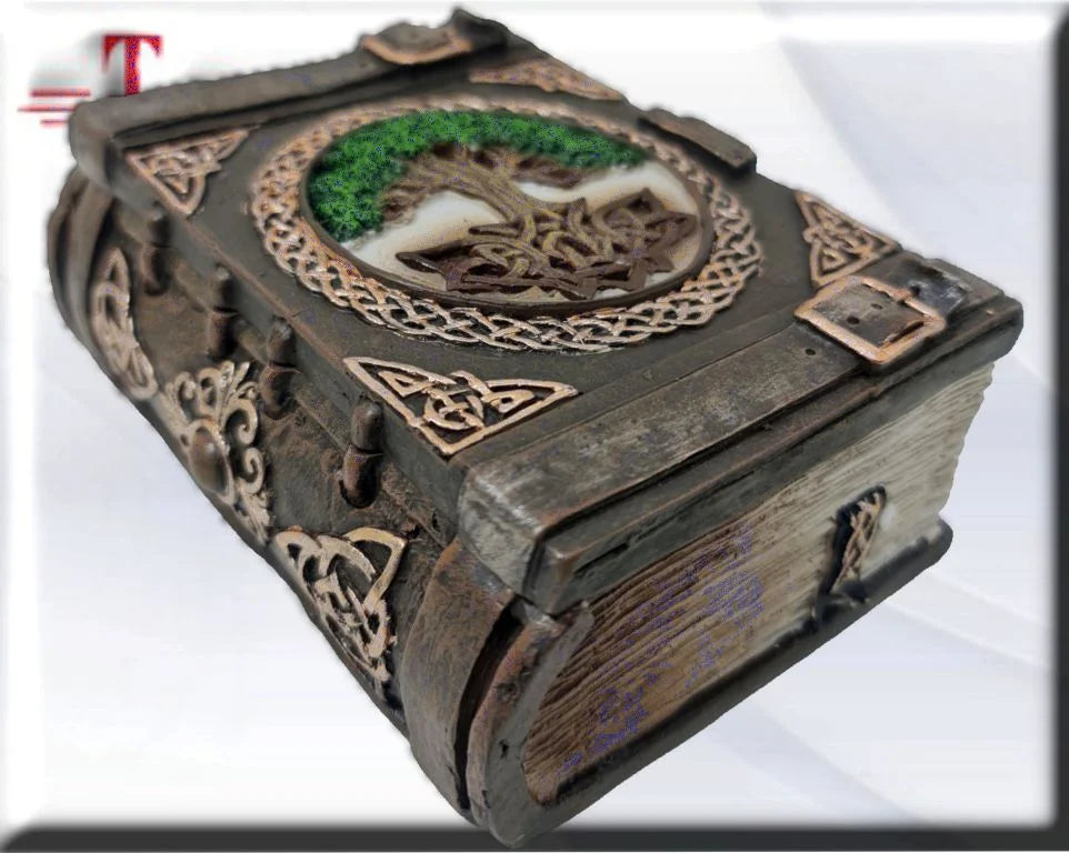 Libro caja árbol celta
