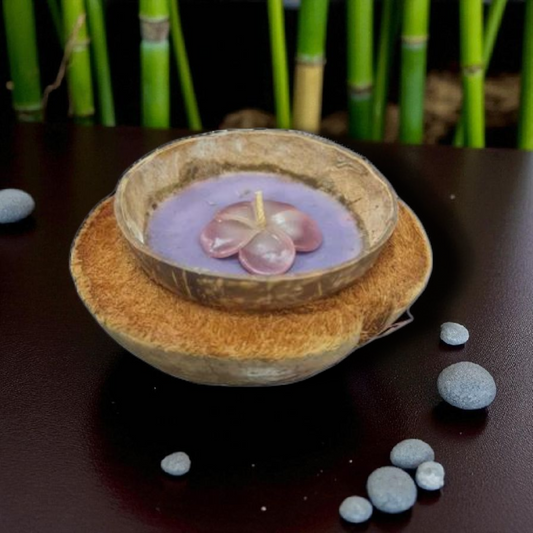 vela en coco