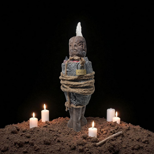 Fetiche de Amarre vudodo , secretos del Vodoun africano , arte africano