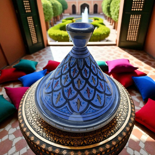 Tajin artesanal de 22cm Marruecos