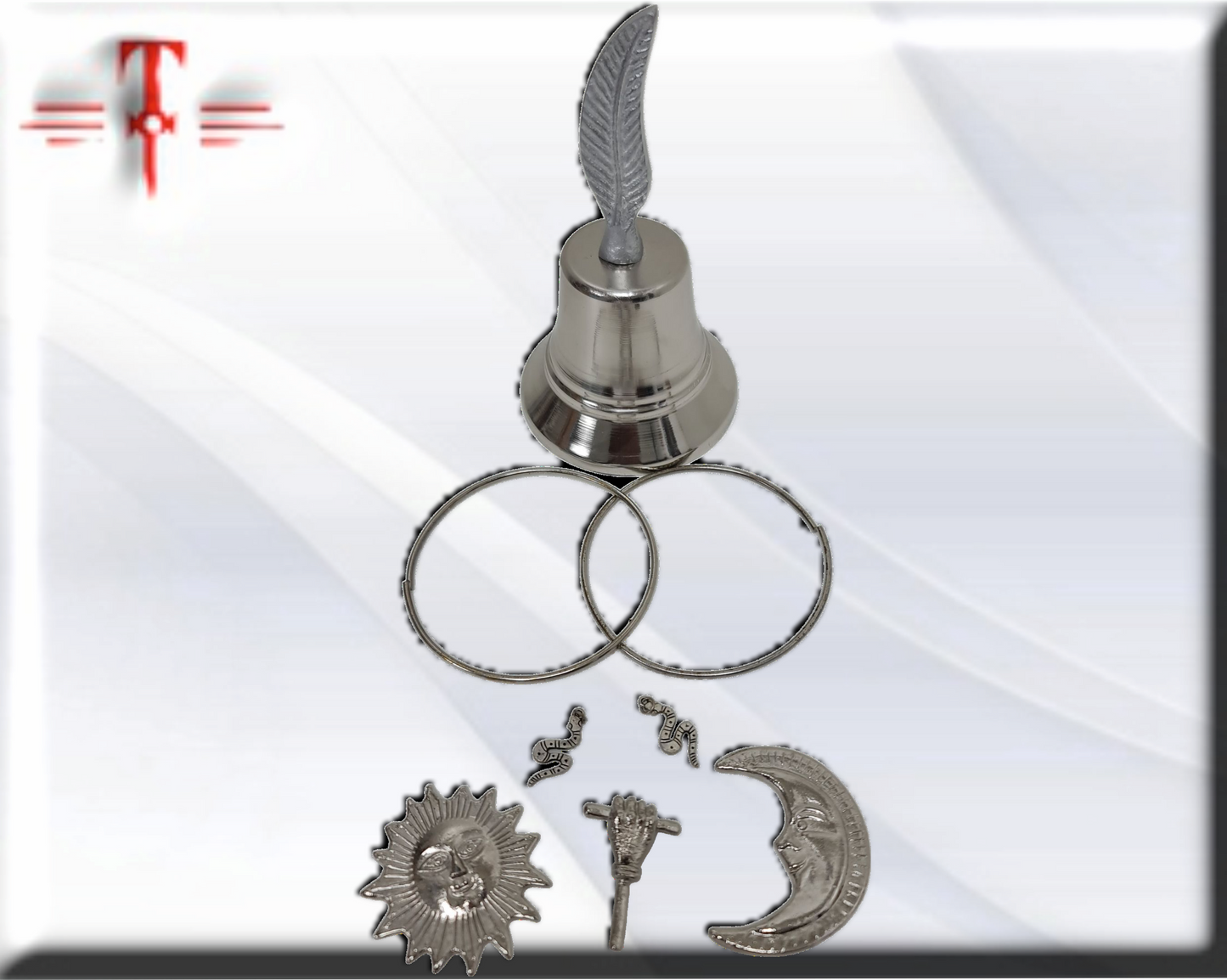 Herramientas Obatala con campana , Santería , productos religiosos