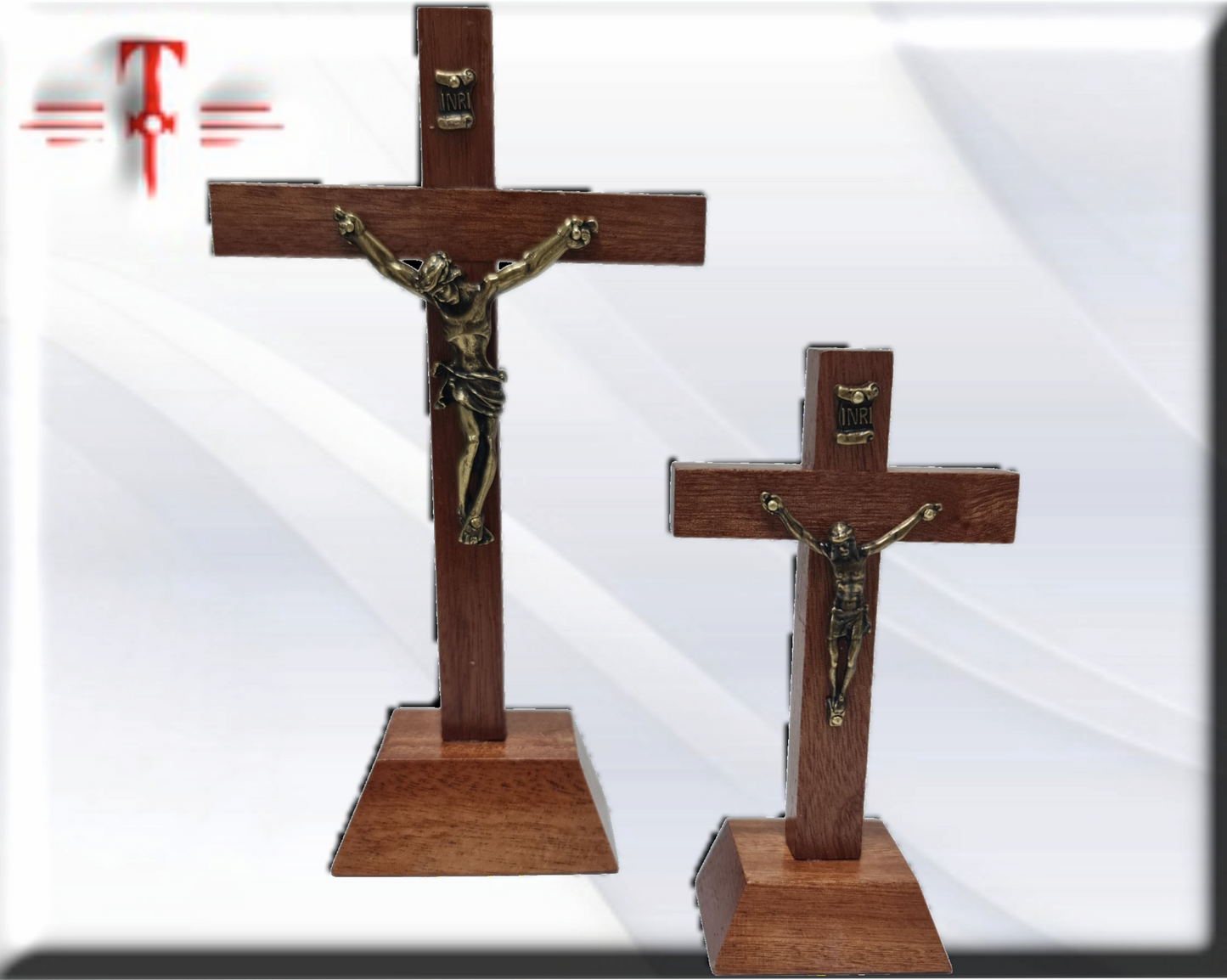 Cruz madera cedro con jesus  , Santos y Vírgenes católicos , productos Religiosos