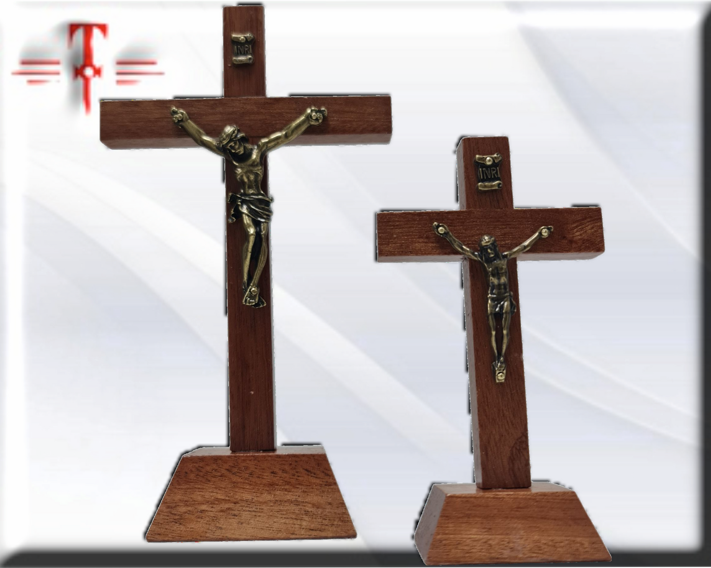 Cruz madera cedro con jesus  , Santos y Vírgenes católicos , productos Religiosos