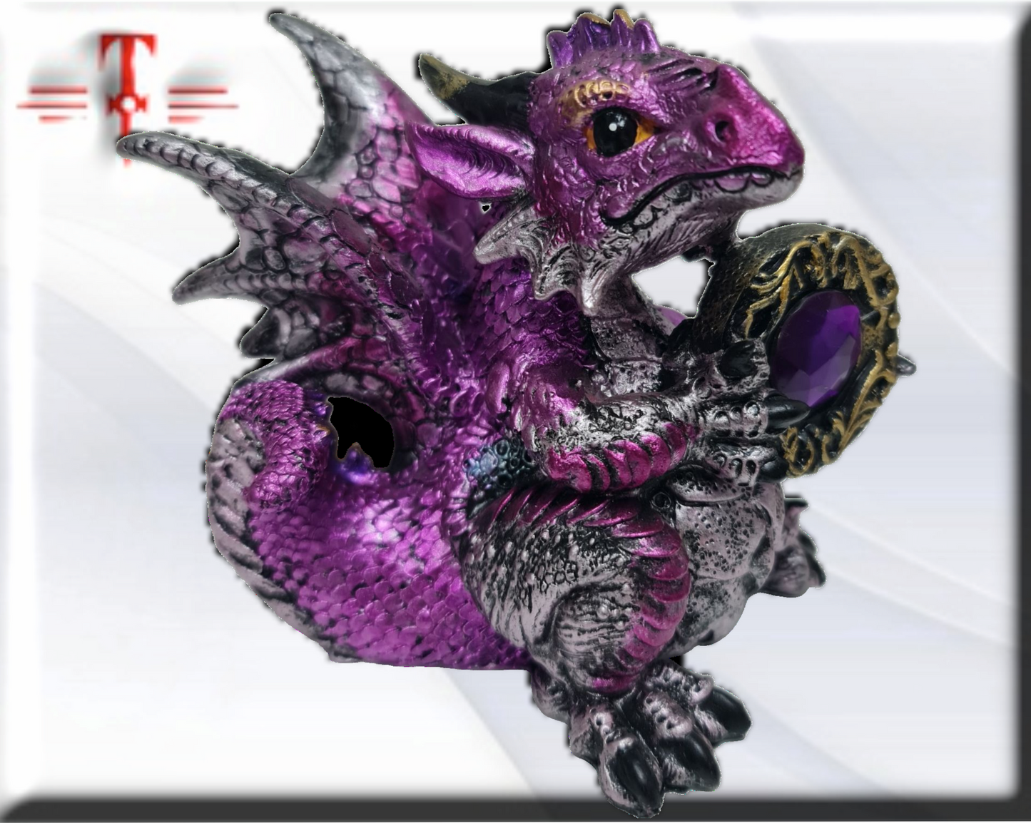 Dragon con piedra preciosa