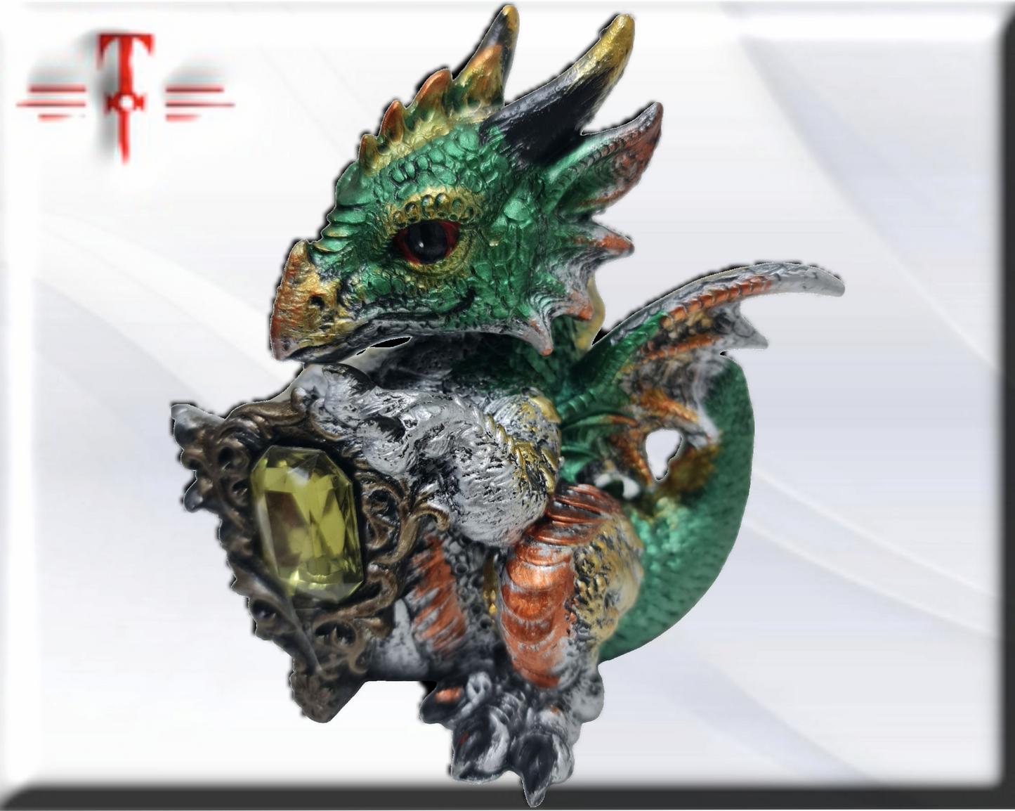 Dragon con piedra preciosa