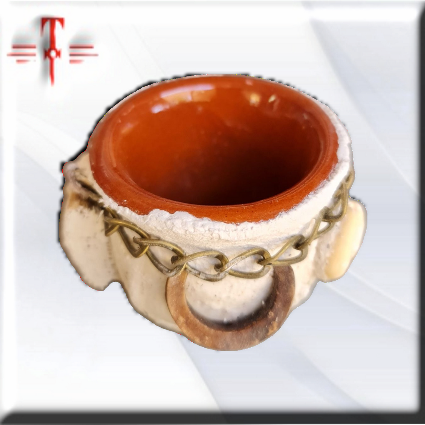 vaso consagrado , para tomar bebidas en ceremonias o rituales