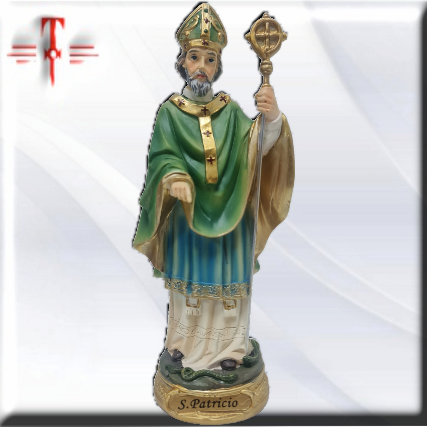 San Patricio 20cm , Santos y Vírgenes católicos , productos Religiosos