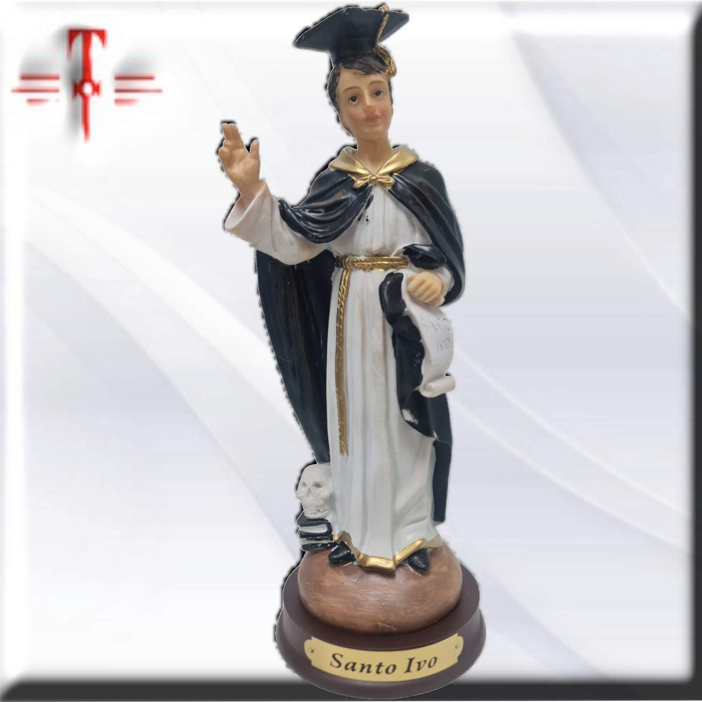 San Ivo 22cm , Santos y Vírgenes católicos , productos Religiosos