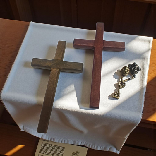 Crucifijo madera , Santos y Vírgenes católicos , productos Religiosos