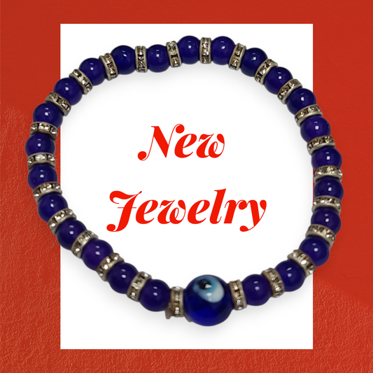 Pulsera azul ojo turco