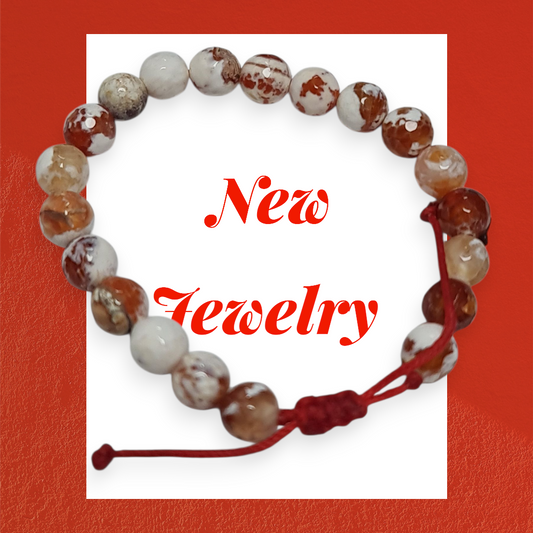 pulsera de Agata roja