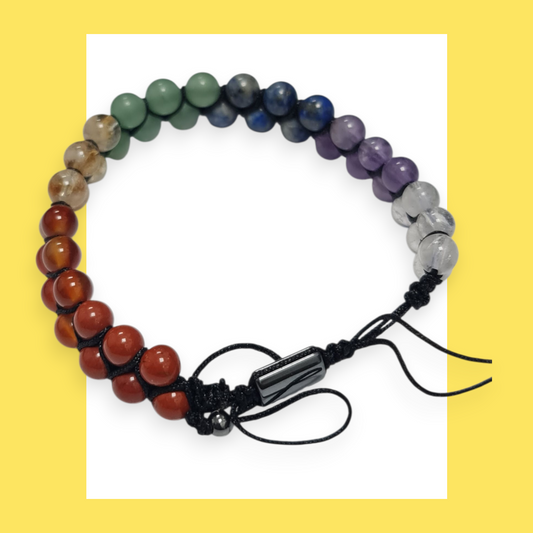pulsera 7 chakras doble