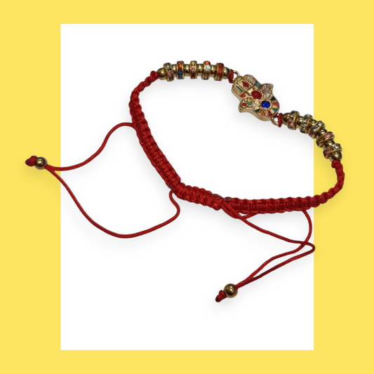 pulsera Hamsa roja