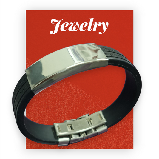 pulsera silicona acero