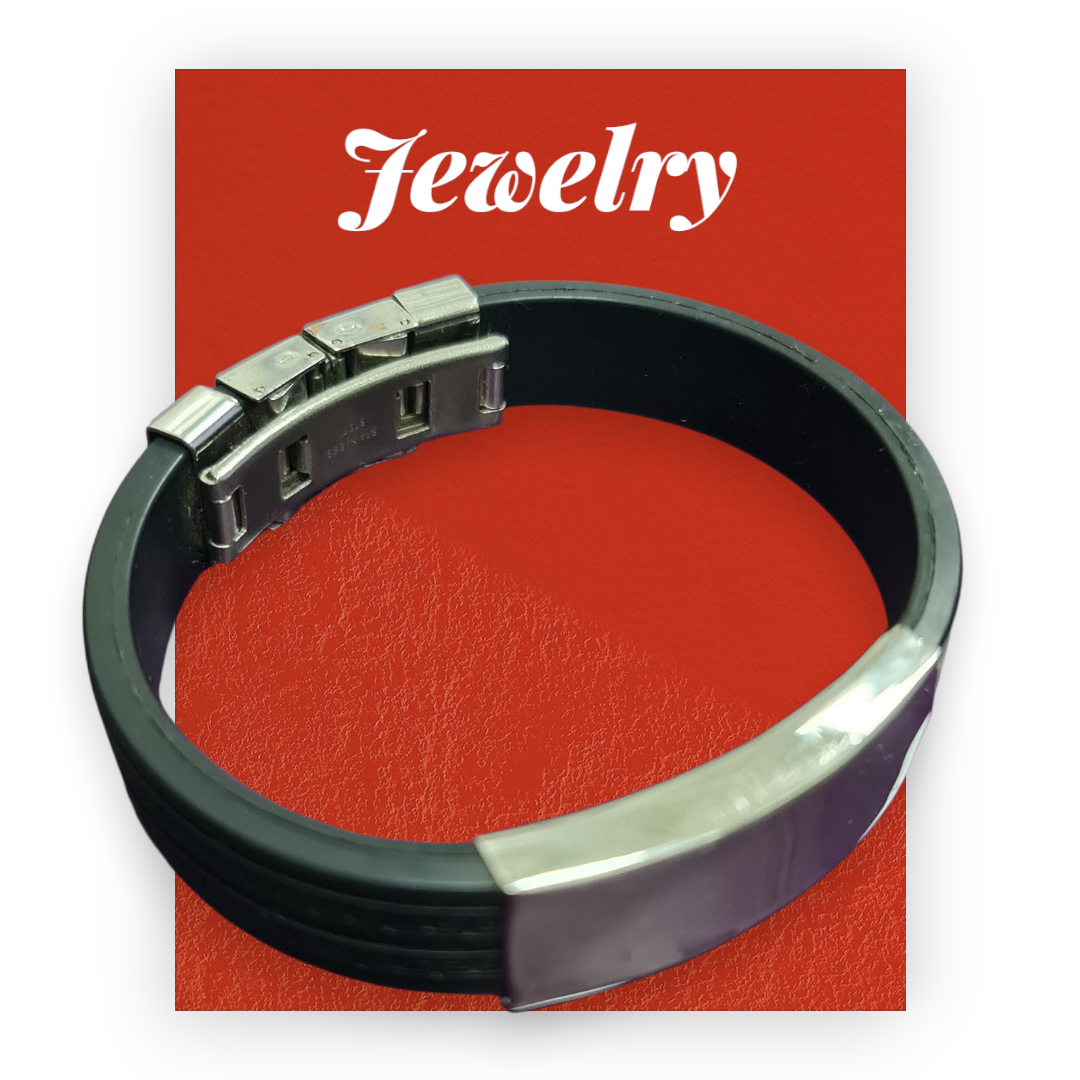 pulsera silicona acero