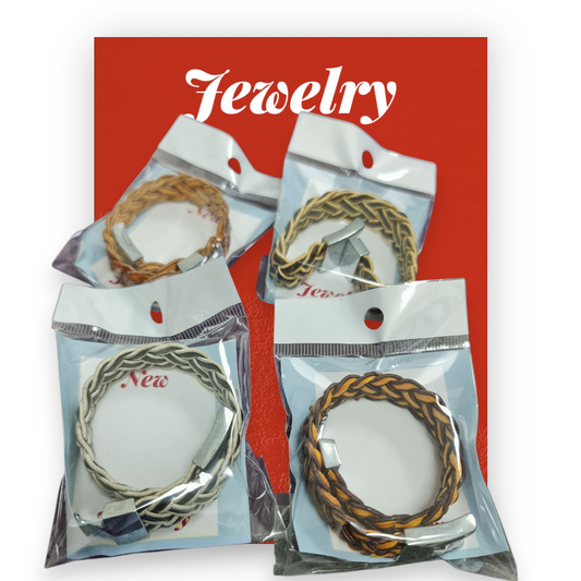 pulsera trenzada de cuero