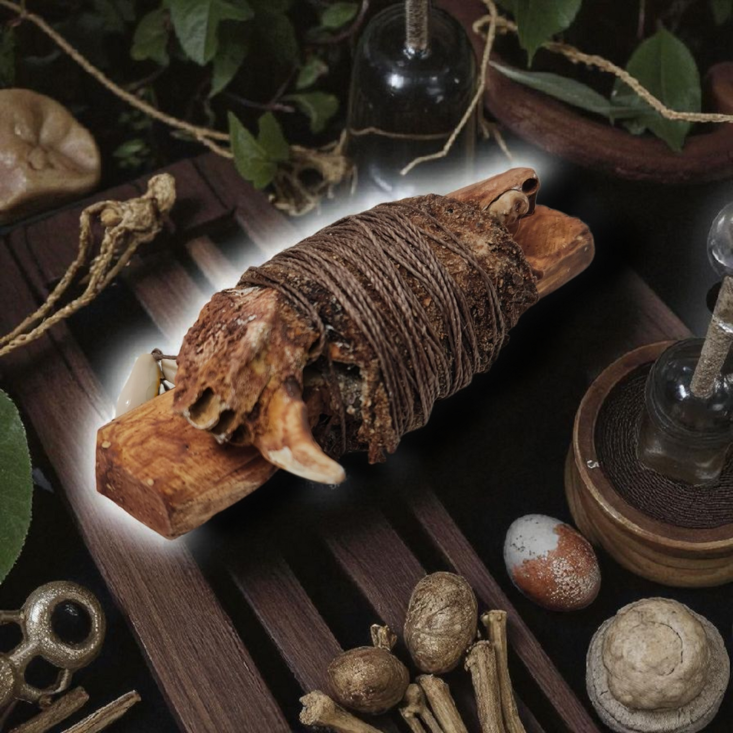Fetiche de amarre , amuleto africano , secretos del Vodun