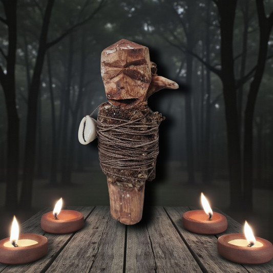 Fetiche de amarre , amuleto africano , secretos del Vodun