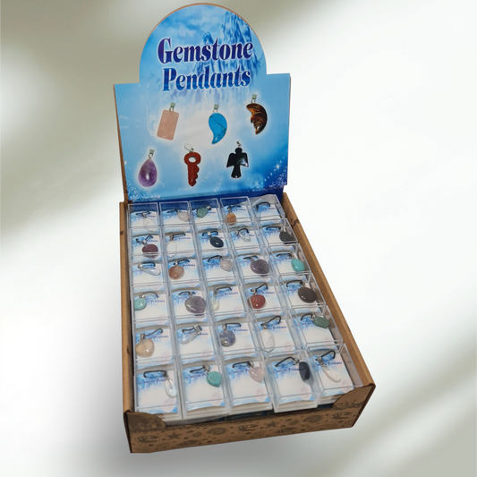 Colgantes de gemas naturales variados