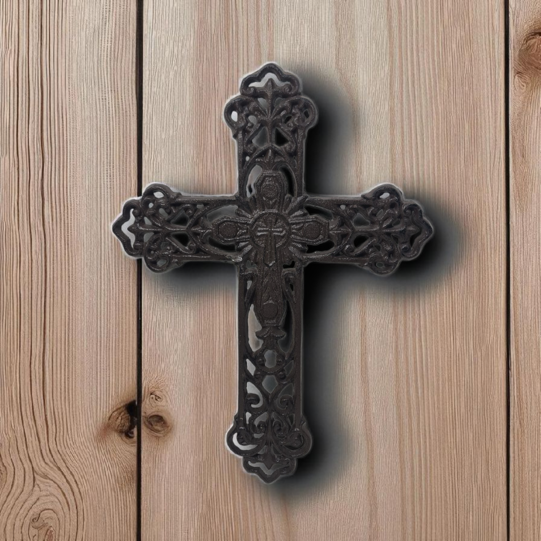 Crucifijo de Hierro fundido  , Santos y Vírgenes católicos , productos Religiosos