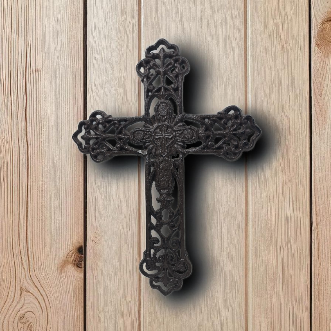 Crucifijo de Hierro fundido  , Santos y Vírgenes católicos , productos Religiosos