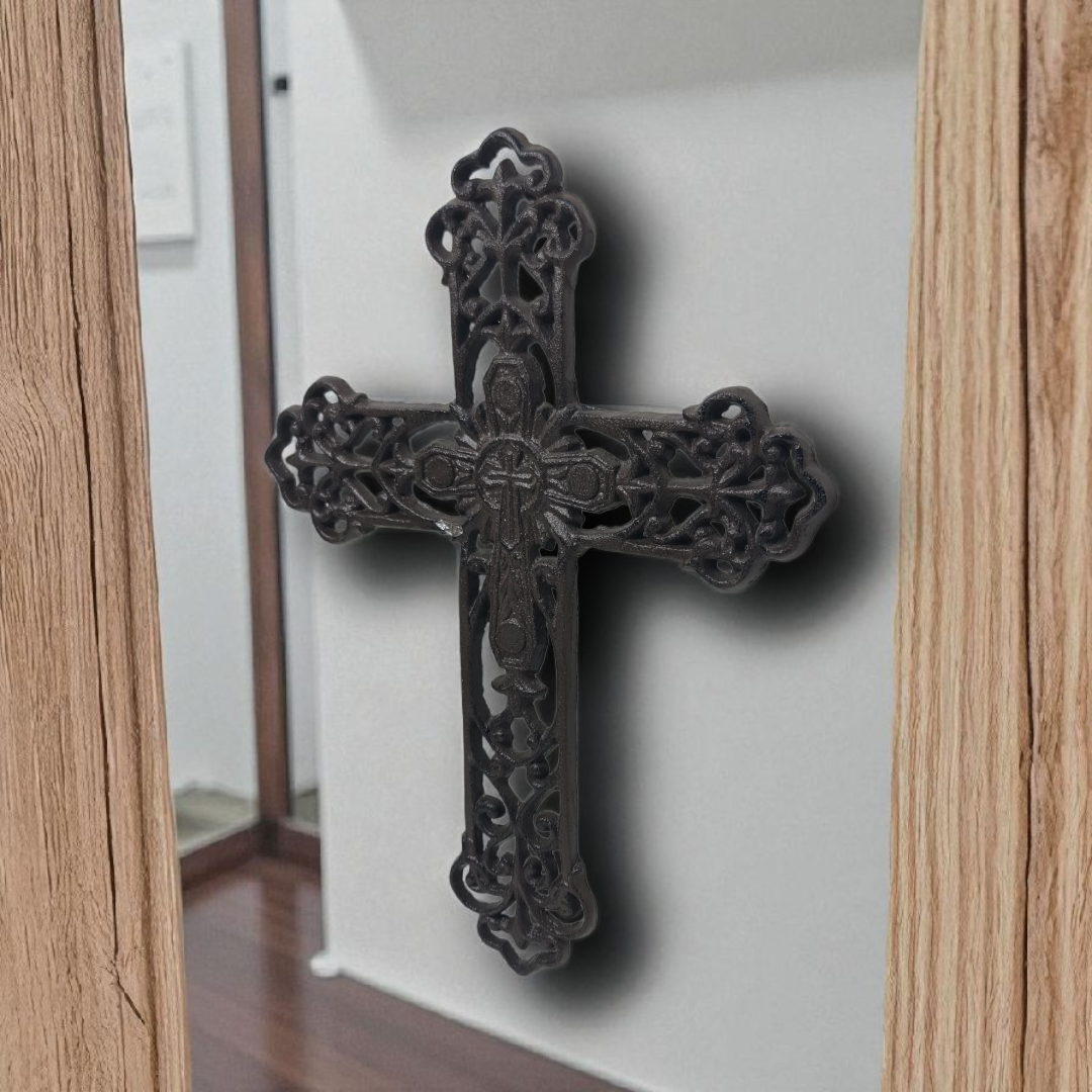Crucifijo de Hierro fundido  , Santos y Vírgenes católicos , productos Religiosos