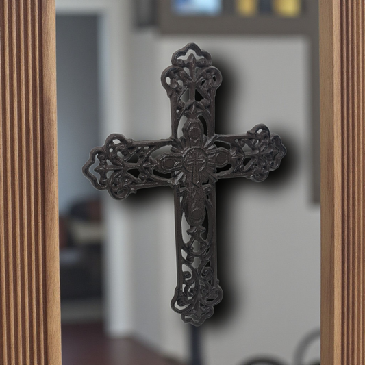 Crucifijo de Hierro fundido  , Santos y Vírgenes católicos , productos Religiosos