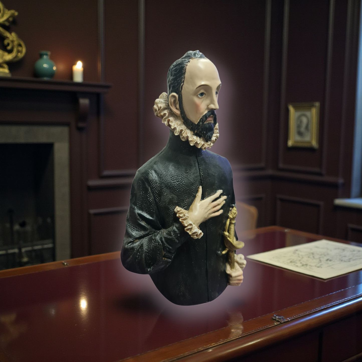 El caballero de la mano en el pecho