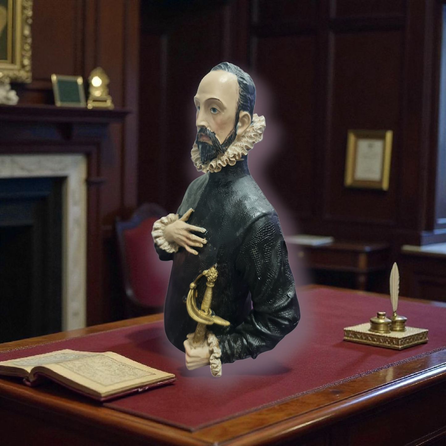 El caballero de la mano en el pecho