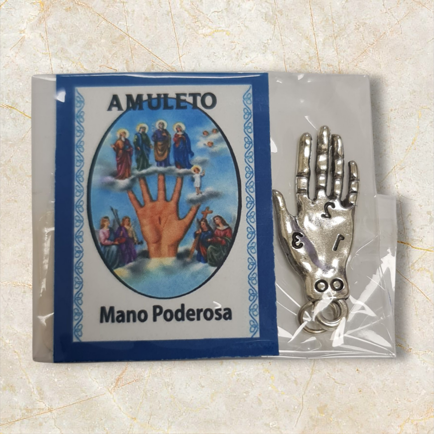 colgante amuleto mano poderosa