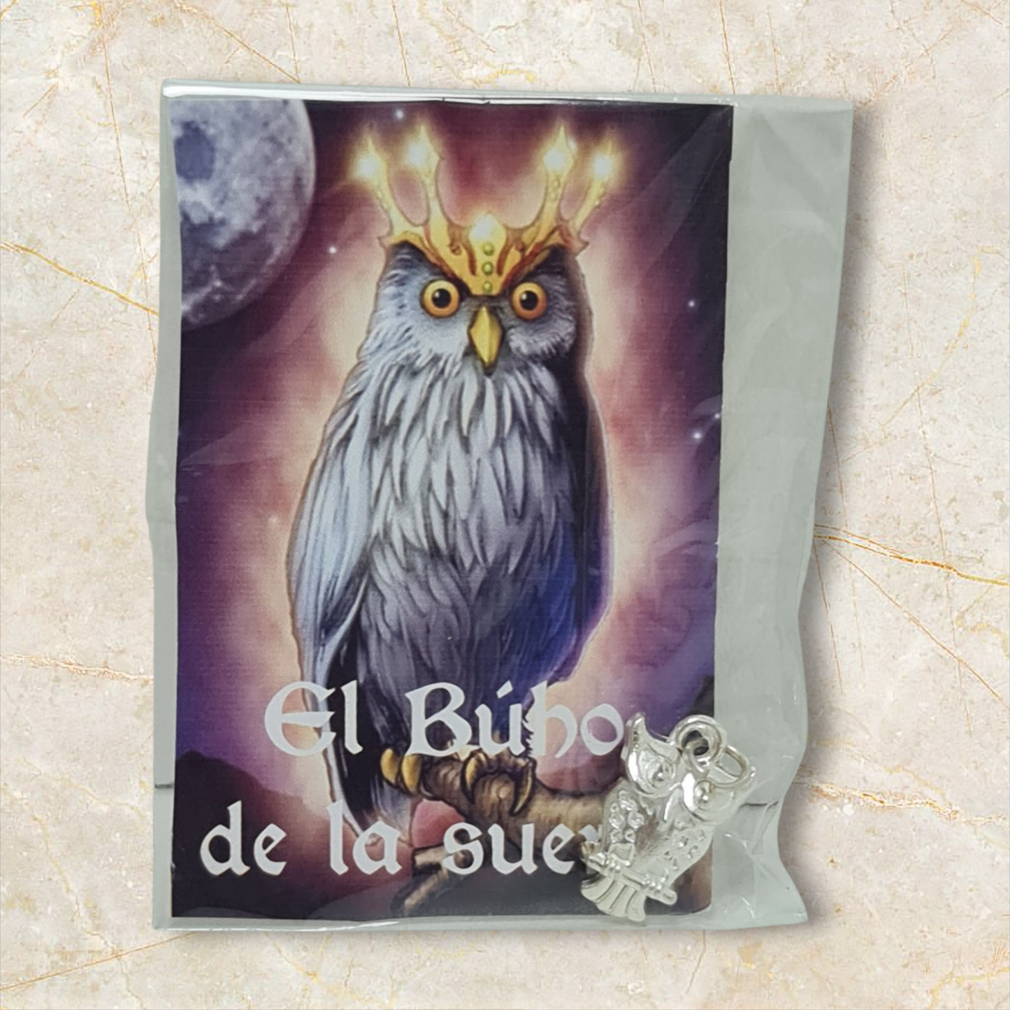 colgante amuleto Buho
