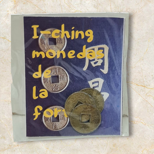 colgante amuleto 3 monedas chinas