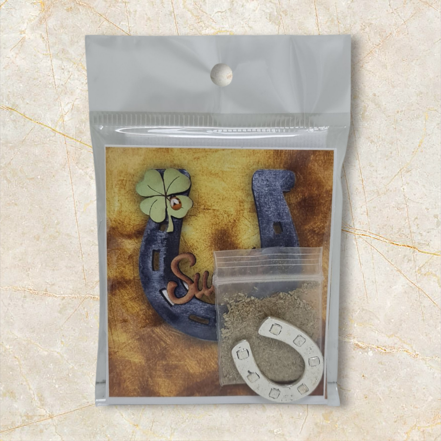 colgante amuleto herradura de la suerte