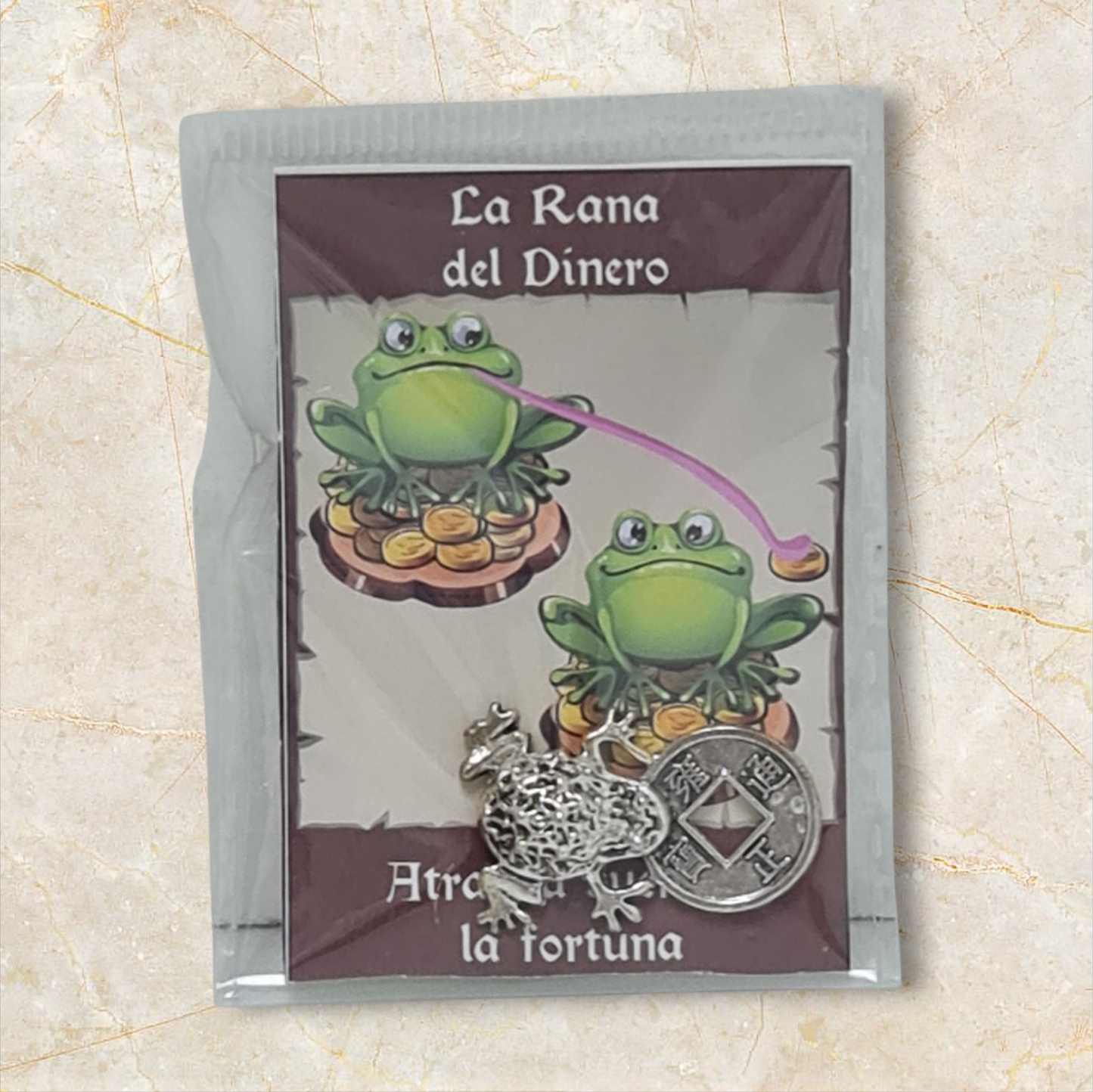 colgante amuleto Rana de la suerte