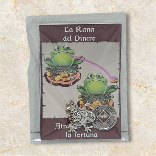 colgante amuleto Rana de la suerte