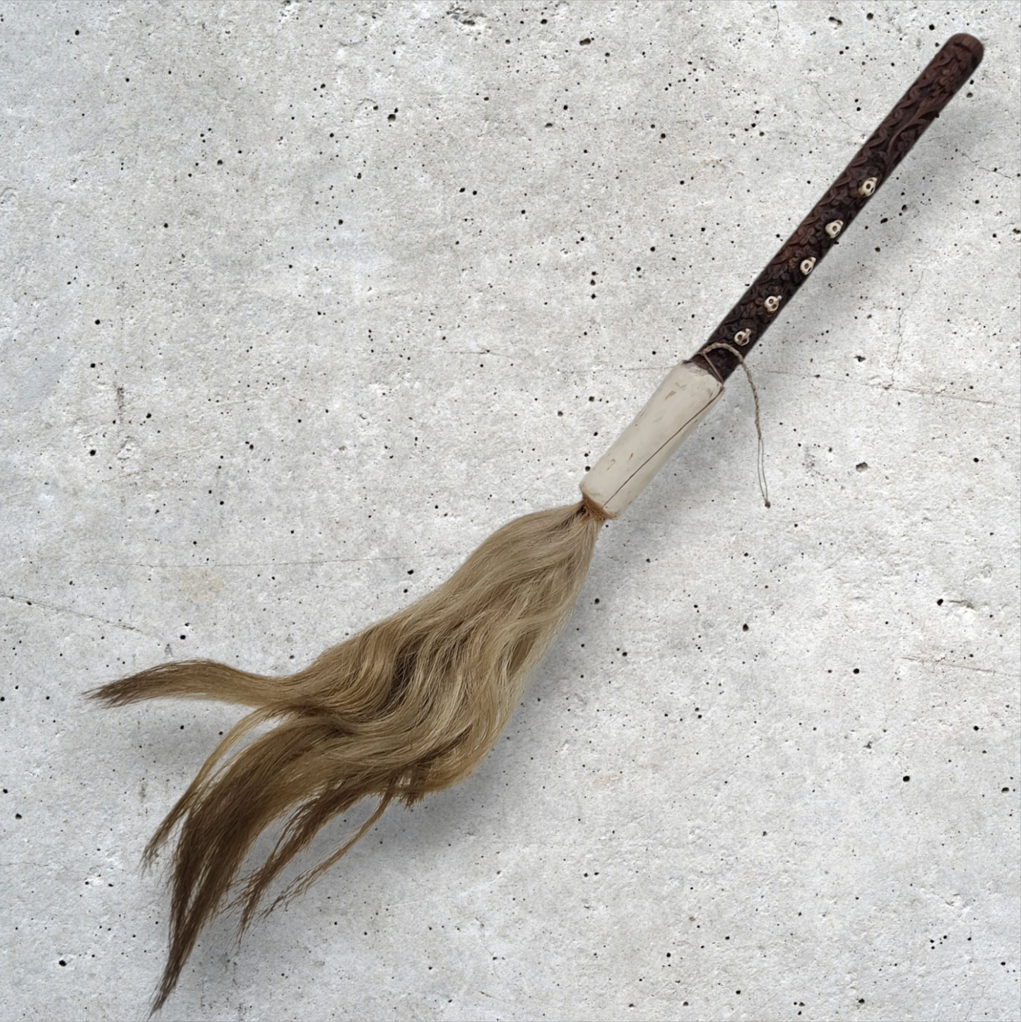 iruke africano calavera  , hecho a mano , Ifá Santeria Palo Mayombe babalawo