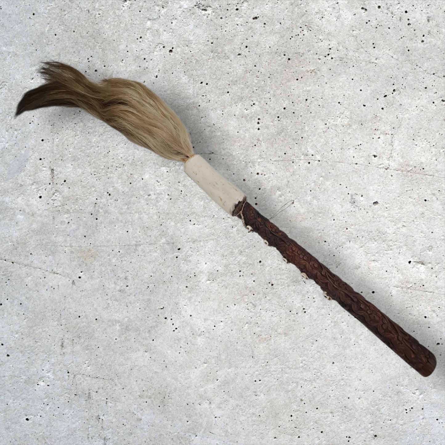 iruke africano calavera  , hecho a mano , Ifá Santeria Palo Mayombe babalawo