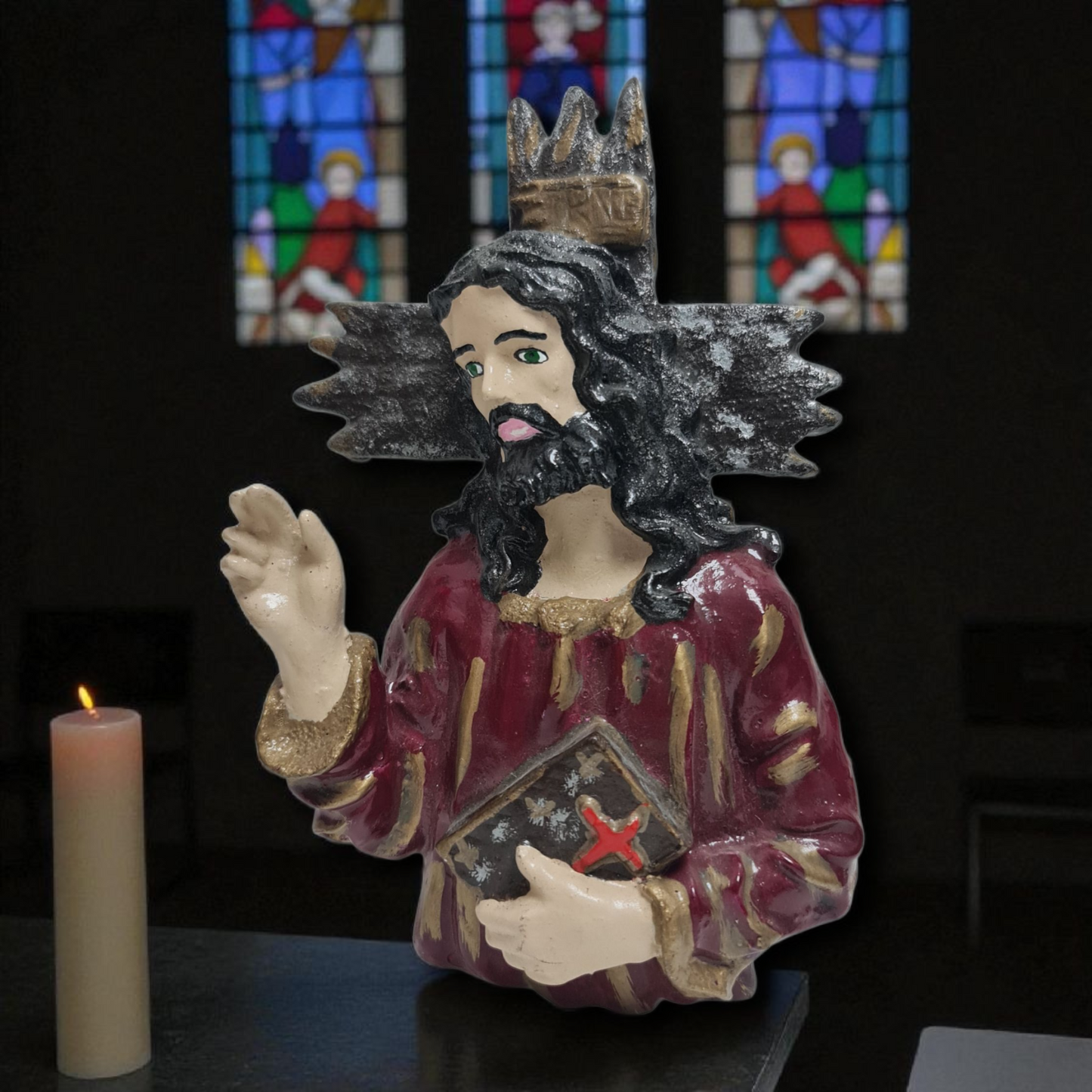 colgador sagrado corazon de Jesus , virgenes y santos catolicos