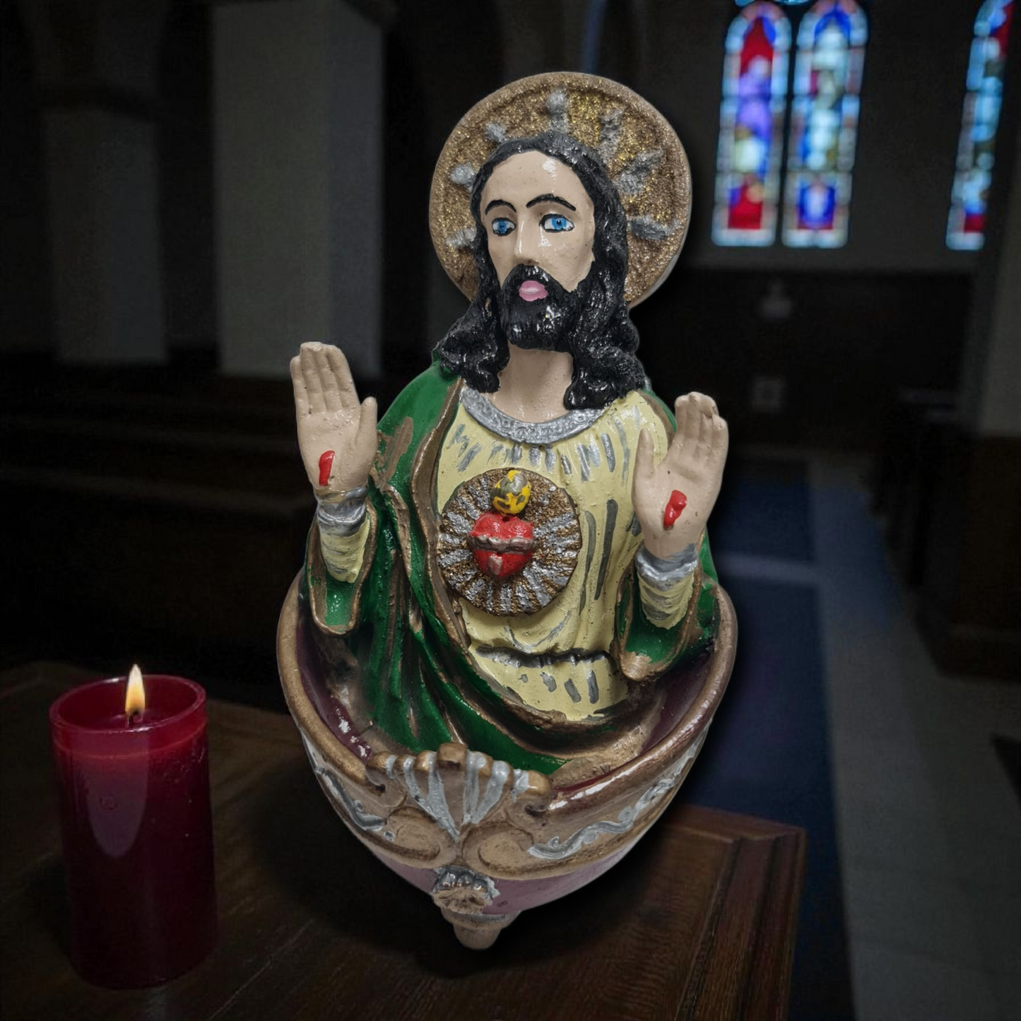 colgador sagrado corazon de Jesus , virgenes y santos catolicos