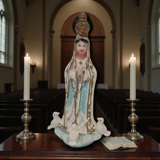 Virgen  de Fatima 8cm  , virgenes y santos catolicos