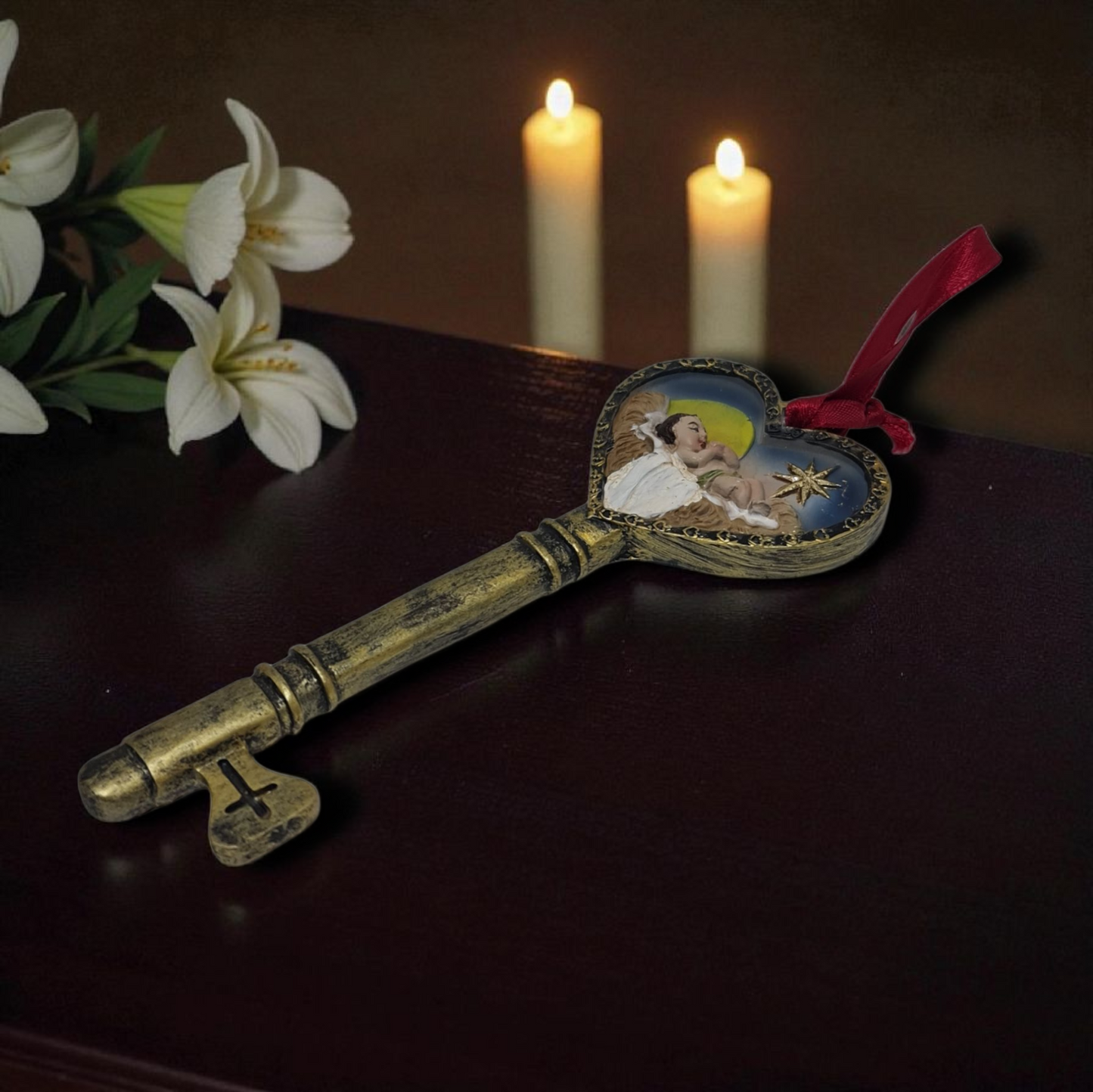 LLave decoracion con niño jesus